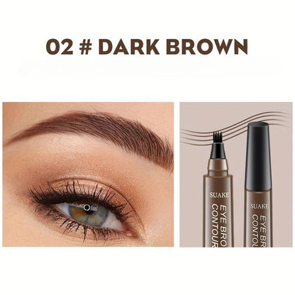 Waterproof Liquid Eyebrow Pen - Long-Lasting, Smudge-Proof Precision for Flawless Brows