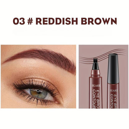 Waterproof Liquid Eyebrow Pen - Long-Lasting, Smudge-Proof Precision for Flawless Brows