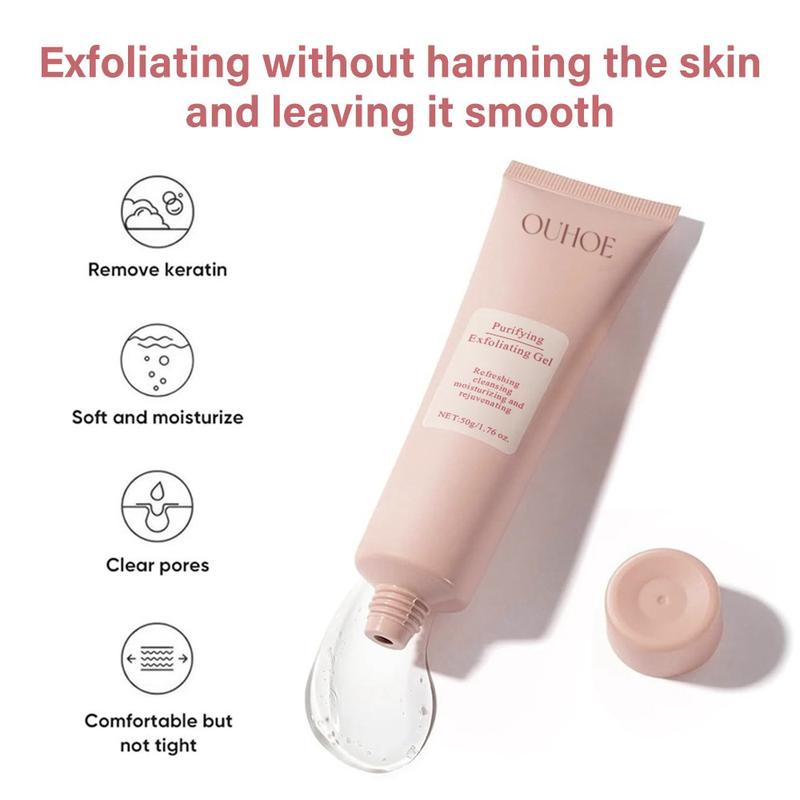 Purifying Exfoliating Gel - Exfoliating Gel for Face Facial Exfoliator Cleanser - Quarxery Exfoliating Gel Wash Face for All Skin Types