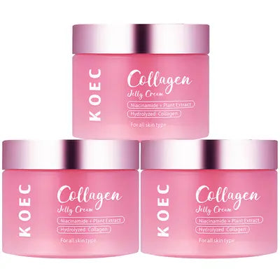 Collagen Niacinamide Jelly Cream – Niacinamide & Freeze-Dried Hydrolyzed Collagen - Boosts skin's barrier hydration and gives 24h Glow & Lifted Look - Korean skincare