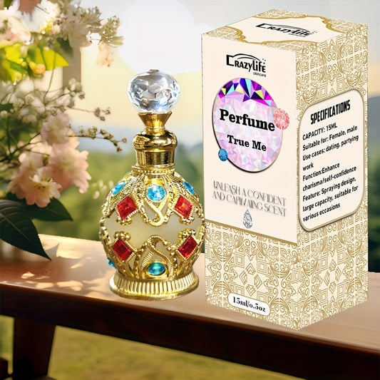 15ml Arabian Crown Perfume – Exotic Fragrance in Crystal Bottle