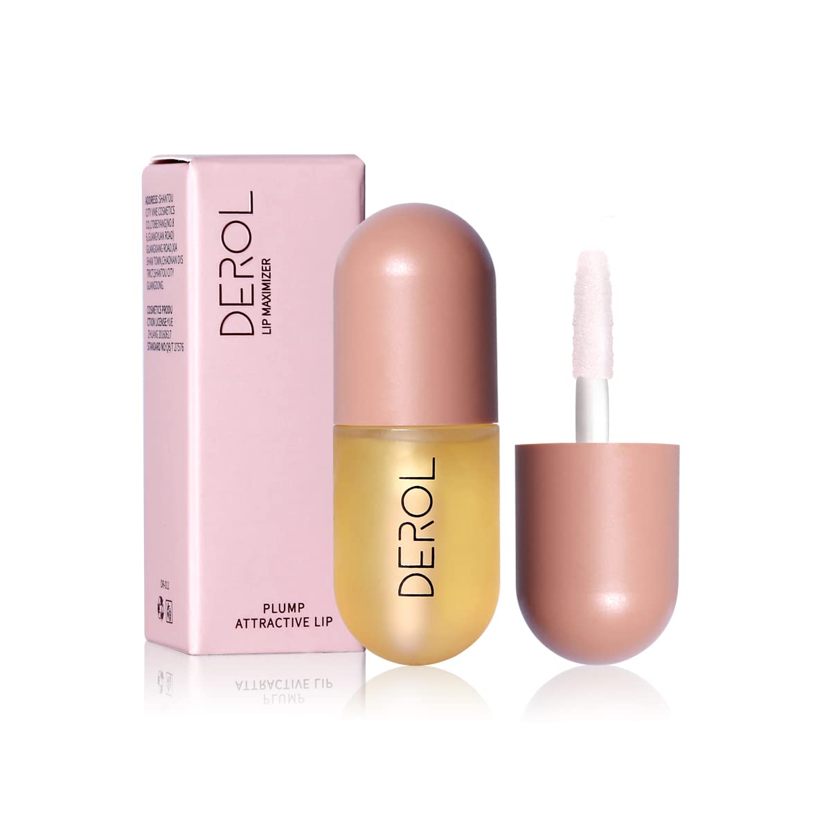 Total Volume and Hydration Shine Lip Plumper by Derol – Magic Lip for Fuller, Moisturized Lips