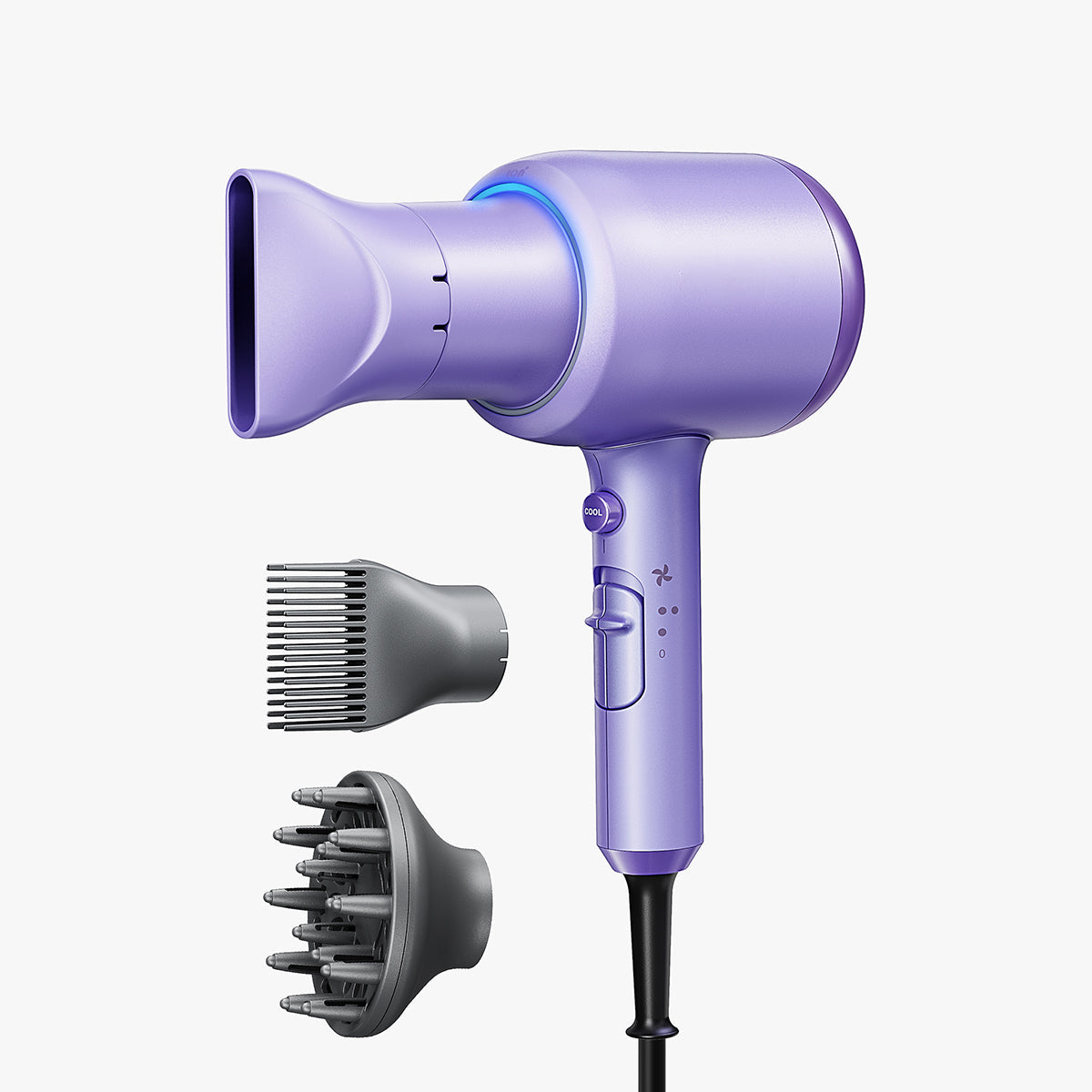 Ionic Hair Dryer with Diffuser - 1875W Professional Blow Dryer with Constant Temperature &amp; Ceramic Technology