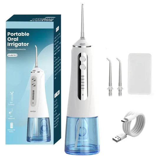 2000mAh Rechargeable Water Flosser – USB Powered, Portable Oral Irrigator