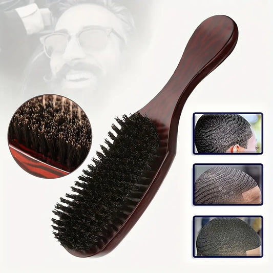 Premium Boar Bristle Hair Brush – Wooden Paddle for Smooth & Healthy Hair