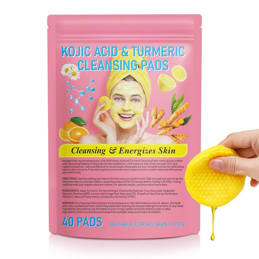 Brightening Turmeric & Kojic Acid Pads – Exfoliate, Brighten & Even Skin Tone