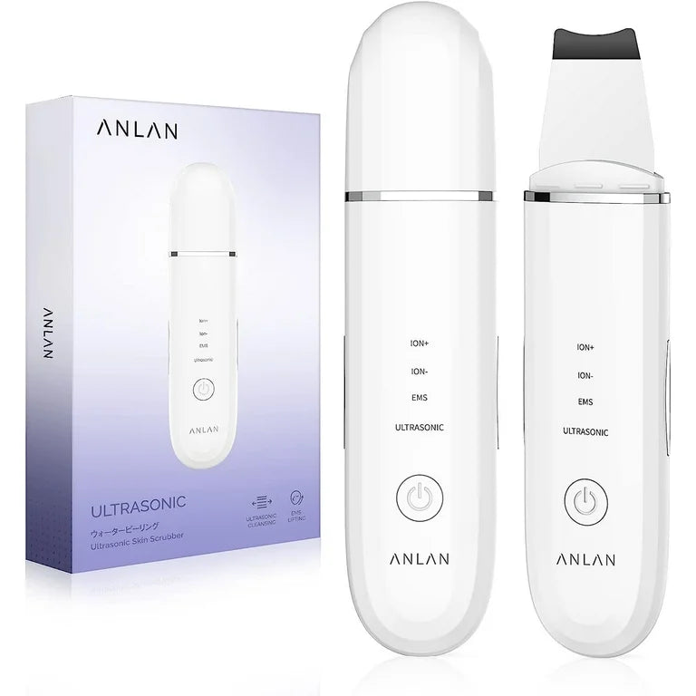 ANLAN Ultrasonic Skin Scrubber - Deep Cleaning and Face Lifting Device for Radiant, Youthful Skin