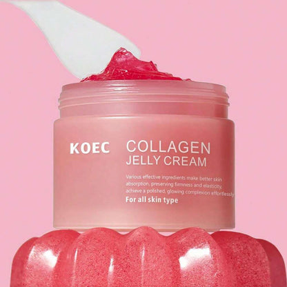 Collagen Niacinamide Jelly Cream – Niacinamide & Freeze-Dried Hydrolyzed Collagen - Boosts skin's barrier hydration and gives 24h Glow & Lifted Look - Korean skincare