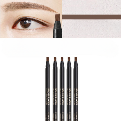 5PCS Haozhuang Eyebrow Pencil Set - Natural Waterproof Long-Lasting Tattoo Brush Cosmetic for Professional Makeup