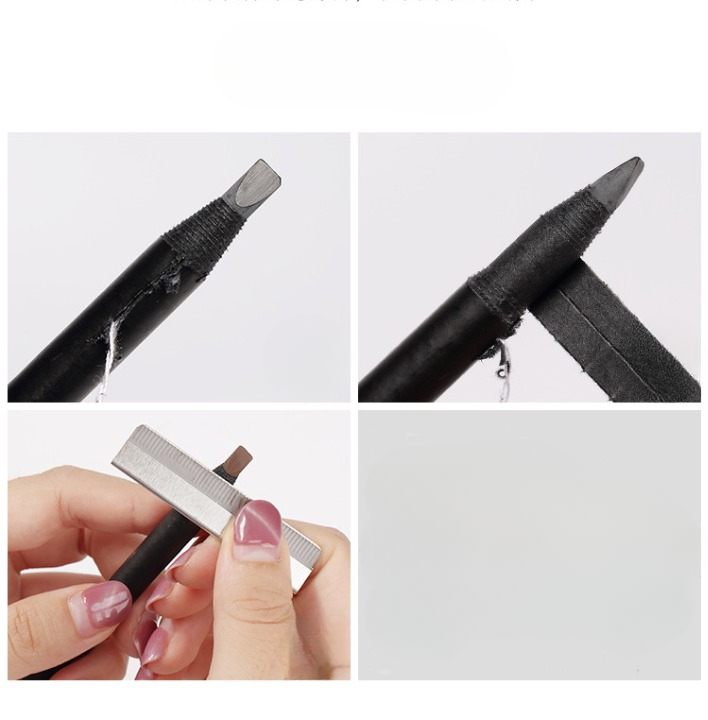 5PCS Haozhuang Eyebrow Pencil Set - Natural Waterproof Long-Lasting Tattoo Brush Cosmetic for Professional Makeup