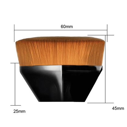 Hexagonal Foundation Makeup Brush - Ergonomic Design for Seamless, Flawless Makeup Application