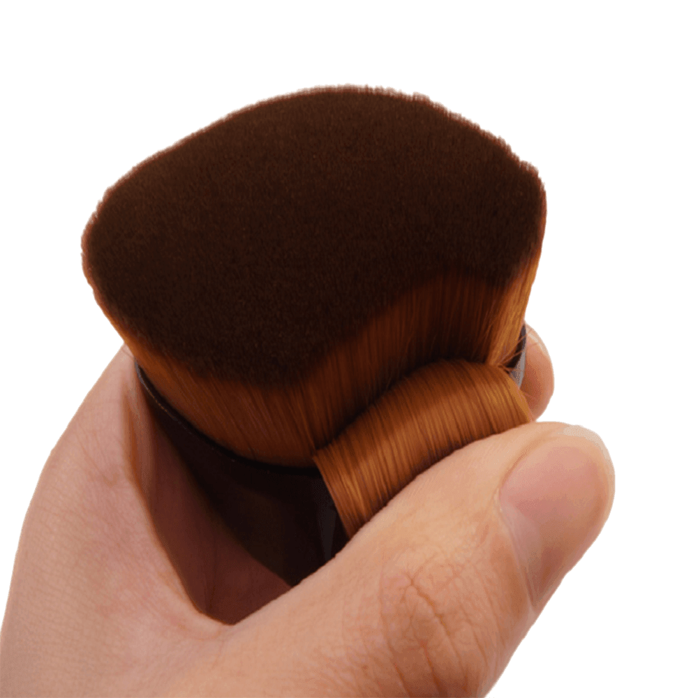 Hexagonal Foundation Makeup Brush - Ergonomic Design for Seamless, Flawless Makeup Application