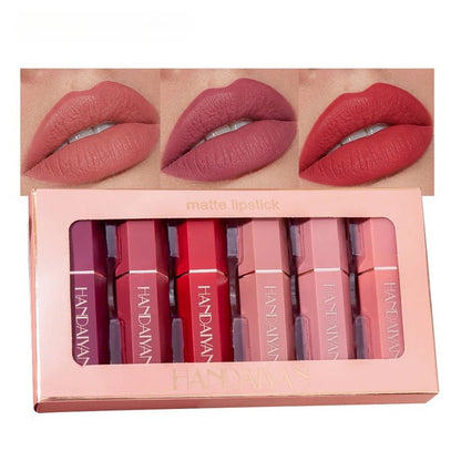 Handaiyan Cream Matte Lip Stick Set - Rich, Velvety Colors for Long-Lasting Wear