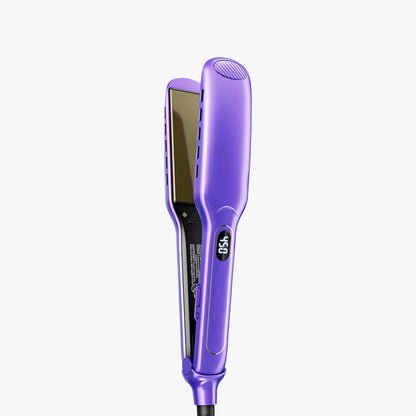 Wide Flat Iron Hair Straightener - Professional 1.75-Inch Titanium Plates for Silky Smooth Hair