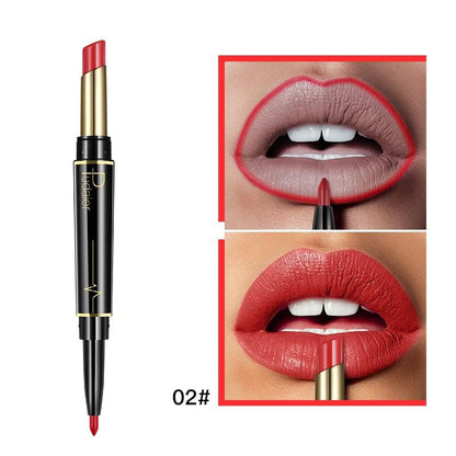 Pudaier 2 in 1 Lipstick + Lip Liner - Perfectly Matched for Flawless Lips