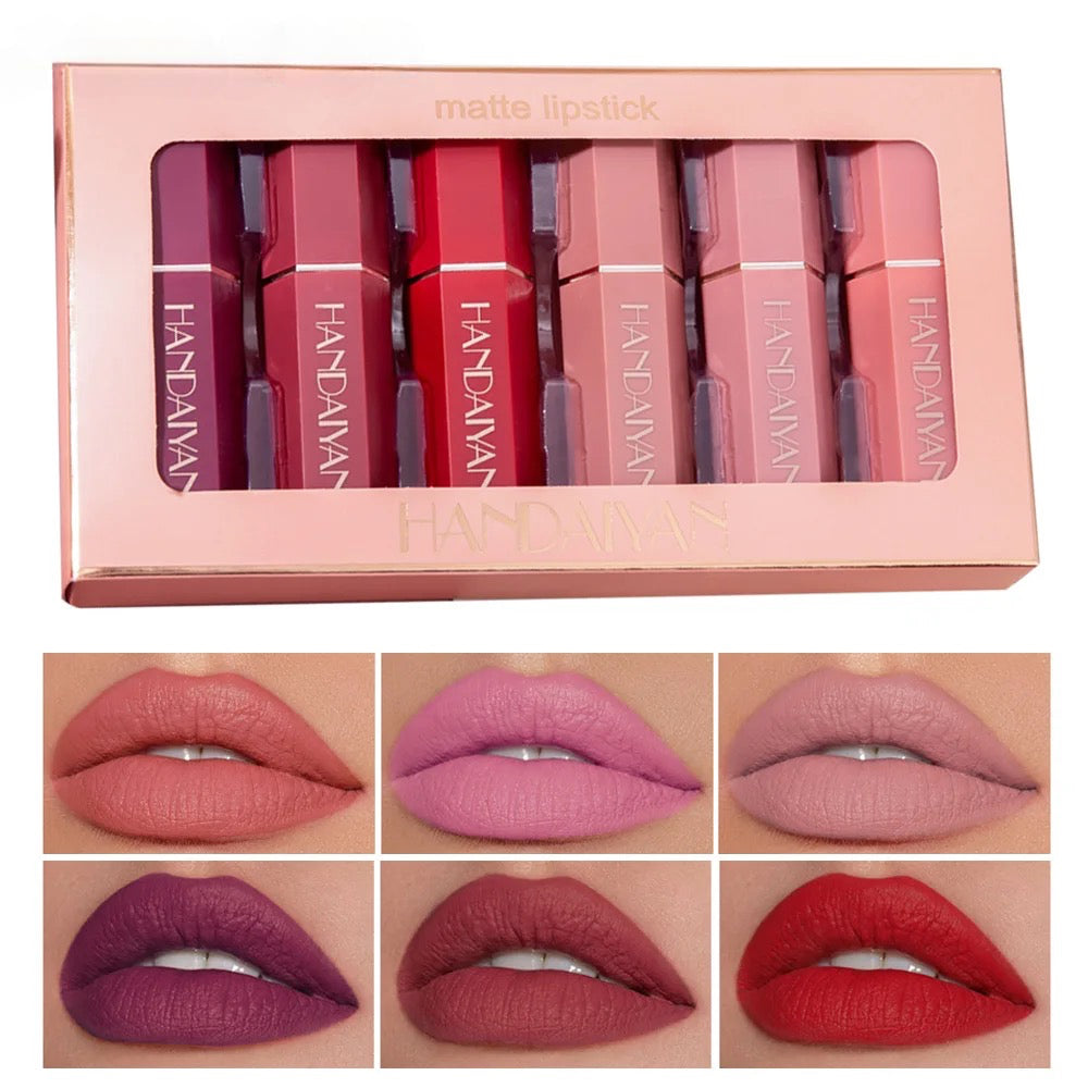 Handaiyan Cream Matte Lip Stick Set - Rich, Velvety Colors for Long-Lasting Wear