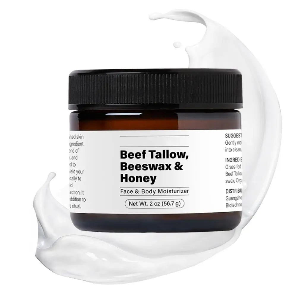 Beef Tallow & Honey Moisturizer – Organic Face & Body Hydration