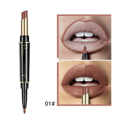 Pudaier 2 in 1 Lipstick + Lip Liner - Perfectly Matched for Flawless Lips