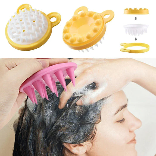 Scalp Scrubber Shampoo Brush – Massaging Exfoliator for Deep Cleaning & Hair Washing