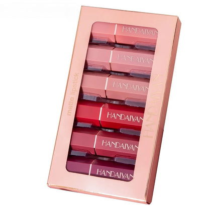 Handaiyan Cream Matte Lip Stick Set - Rich, Velvety Colors for Long-Lasting Wear