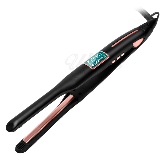 2/5 Inch Mini Flat Iron – CkeyiN Pencil Flat Iron for Short Hair, Beards & Pixie Cuts | 30s PTC Fast Heating Small Hair Straightener