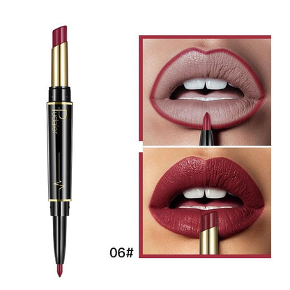 Pudaier 2 in 1 Lipstick + Lip Liner - Perfectly Matched for Flawless Lips