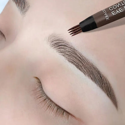 Forever EyeBrown Water-Resistant Microblading Pen - Precision Hair-Like Strokes for Long-Lasting, Smudge-Proof Brows