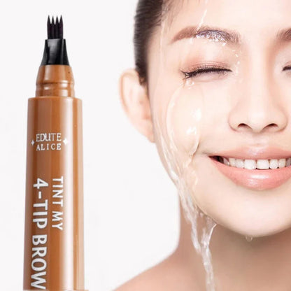 Forever EyeBrown Water-Resistant Microblading Pen - Precision Hair-Like Strokes for Long-Lasting, Smudge-Proof Brows