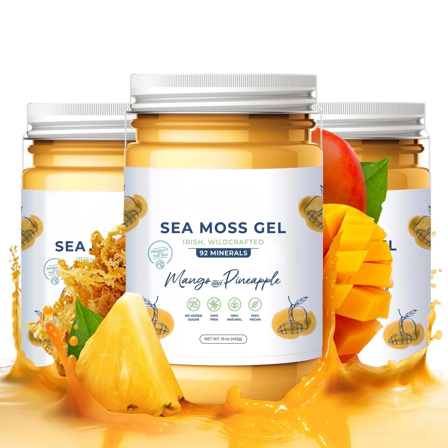 Sea Moss Gel Mango & Pineapple – Tropical Superfood for Health & Wellness