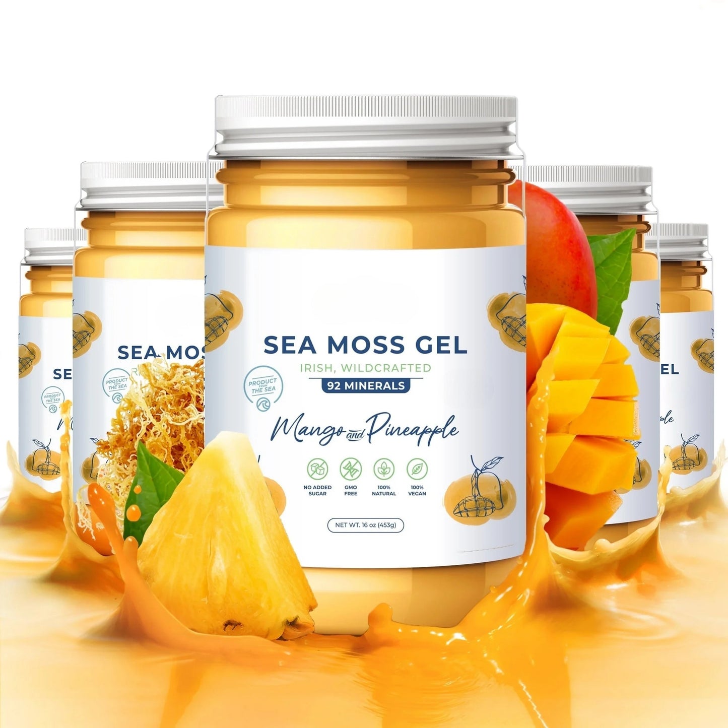 Sea Moss Gel Mango & Pineapple – Tropical Superfood for Health & Wellness