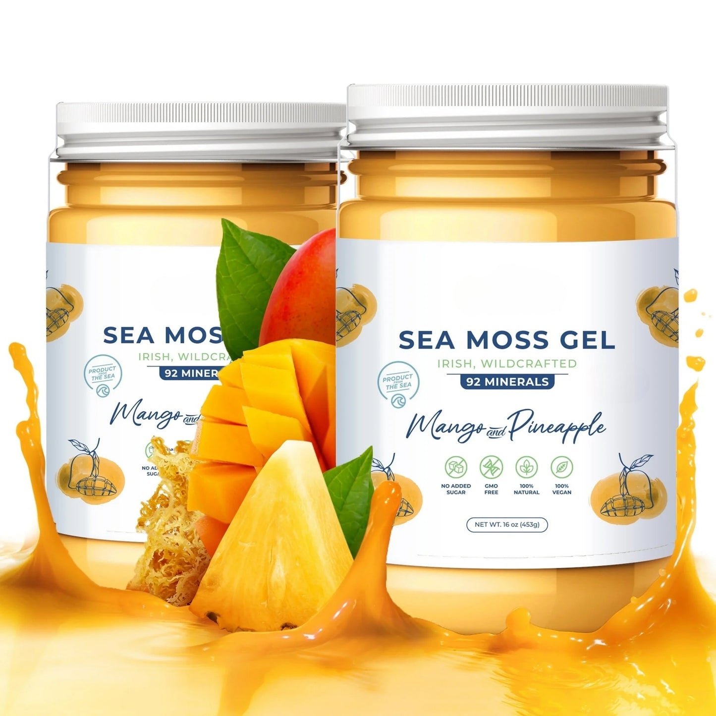 Sea Moss Gel Mango & Pineapple – Tropical Superfood for Health & Wellness