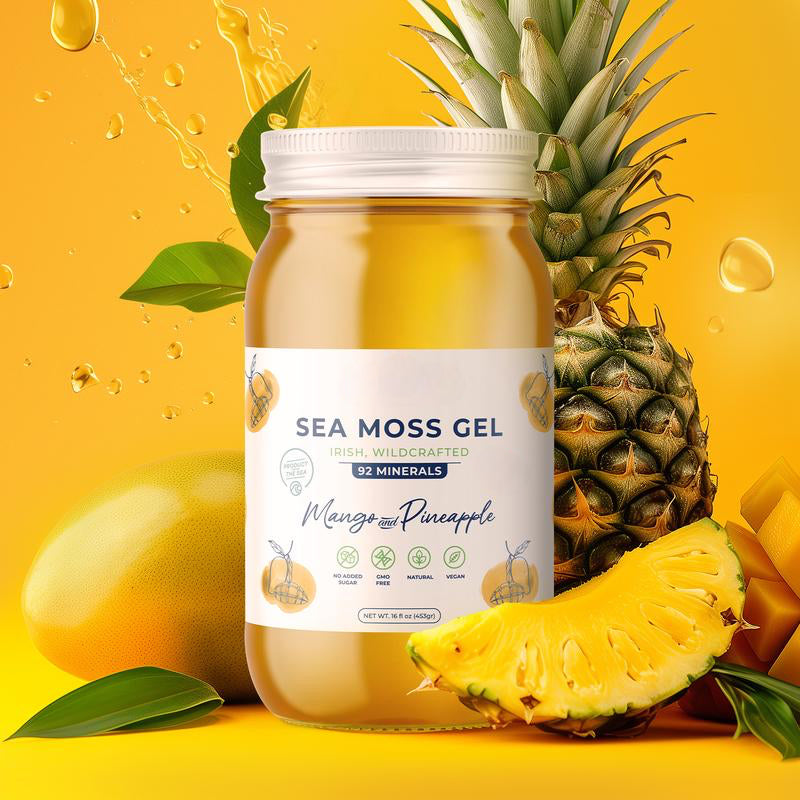 Sea Moss Gel Mango & Pineapple – Tropical Superfood for Health & Wellness