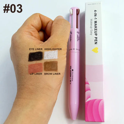 Waterproof 4-in-1 Makeup Pen