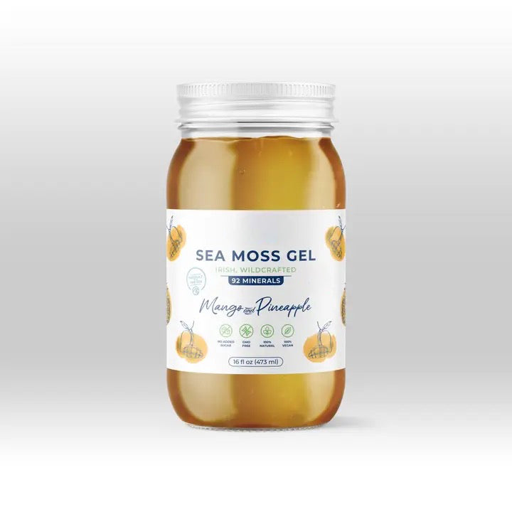 Sea Moss Gel Mango & Pineapple – Tropical Superfood for Health & Wellness