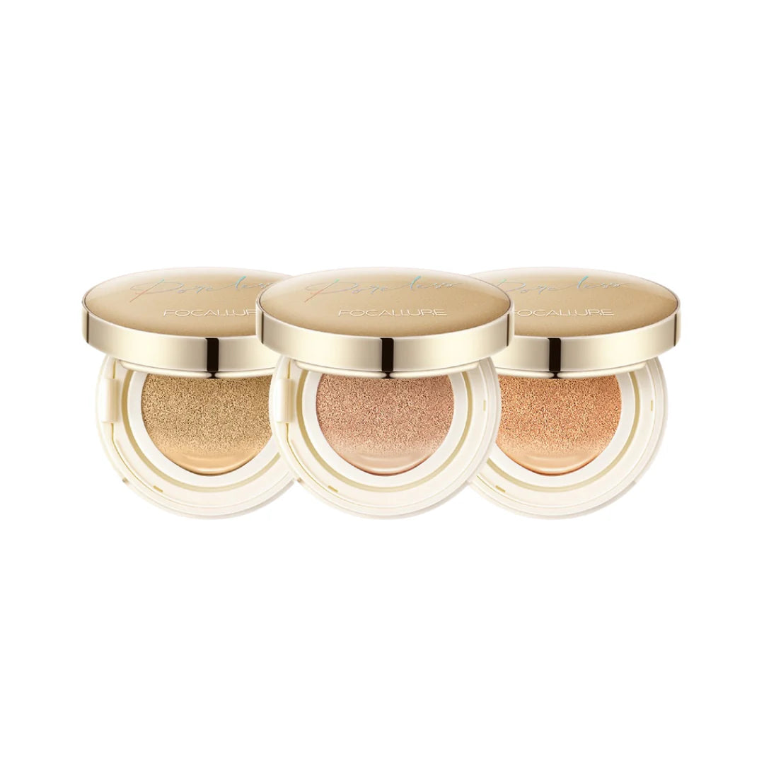 Focallure Poreless Matte Air Cushion Foundation - Flawless, Lightweight Matte Finish