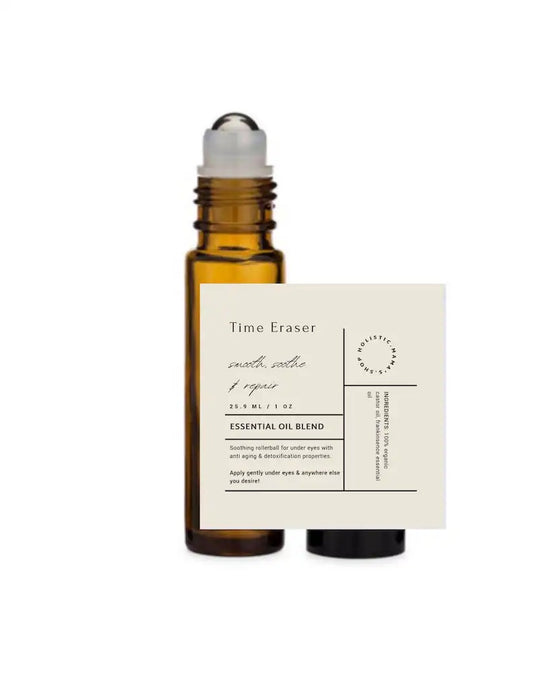 Time Eraser Under Eye Rollerball - Refresh and Brighten with Castor Oil & Frankincense