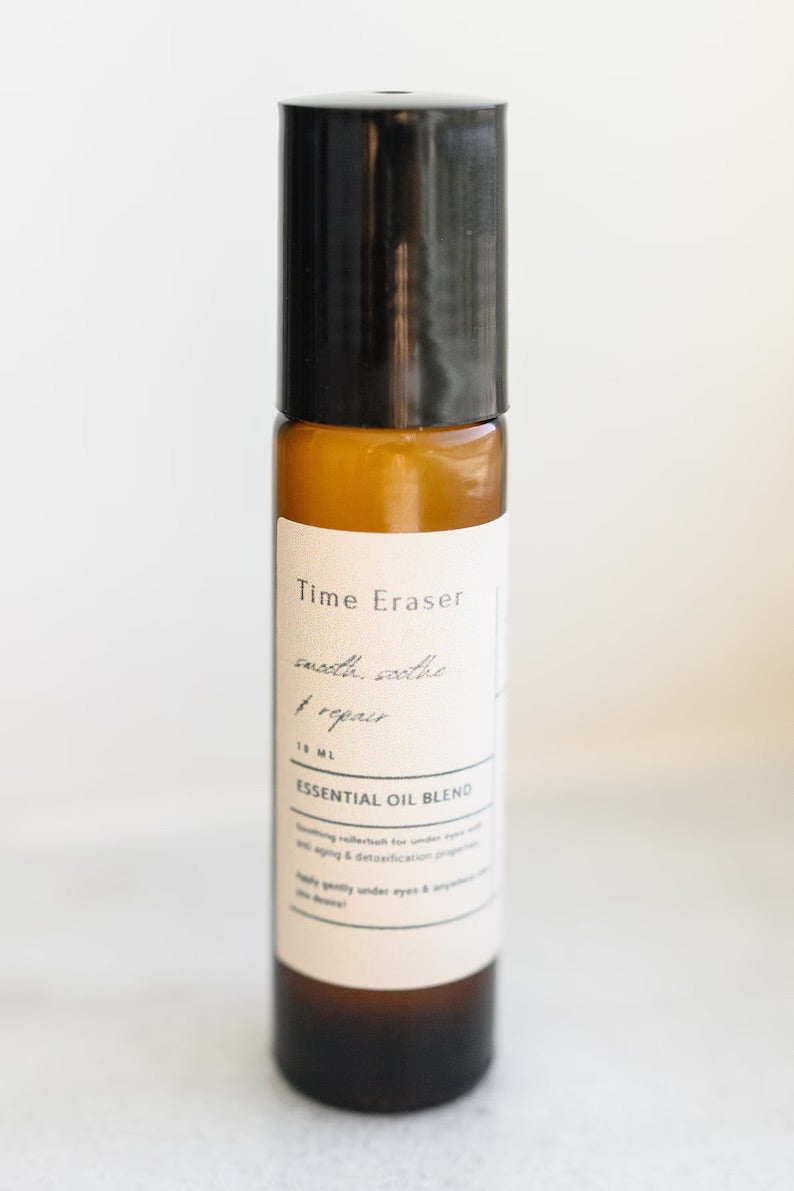 Time Eraser Under Eye Rollerball - Refresh and Brighten with Castor Oil & Frankincense