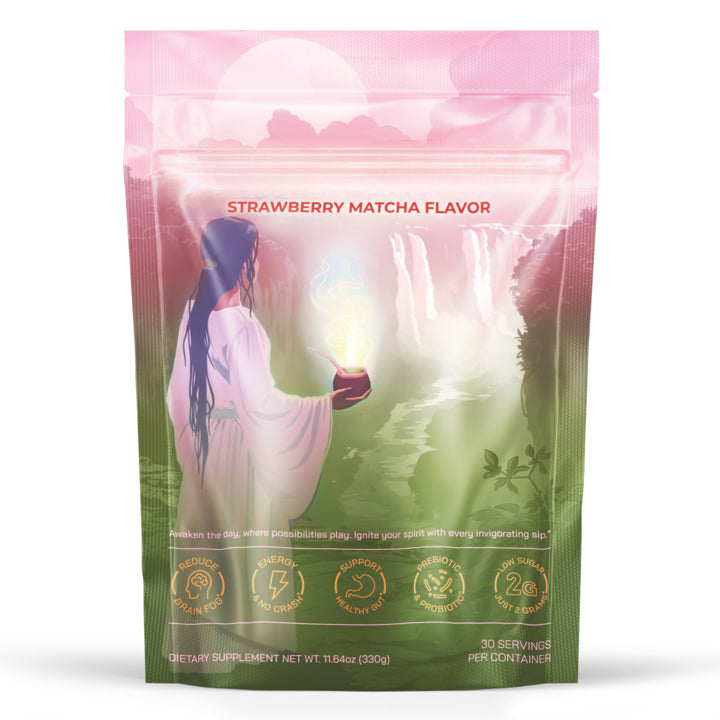 Yerba Mate Instant Tea Powder - Strawberry Matcha & Peach Mango Flavors