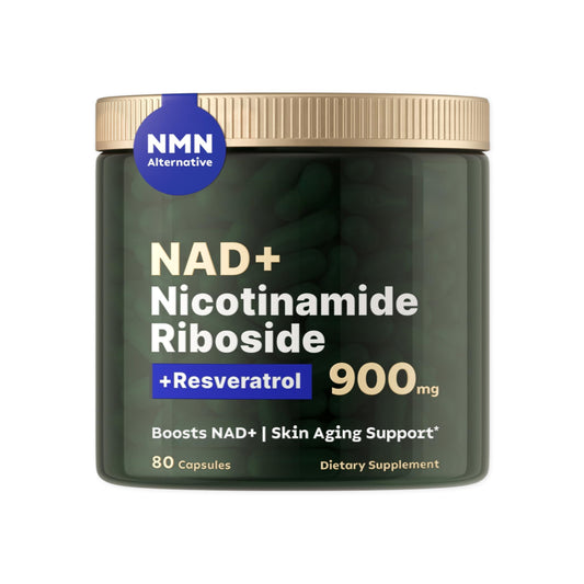 NAD+ Supplement - Skin Aging Support, Energy Boost & Focus Enhancement (80 Capsules)